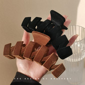 Дамска ежедневна щипка за коса от еко велур