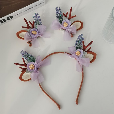 Дамска диадема и щипка с уши