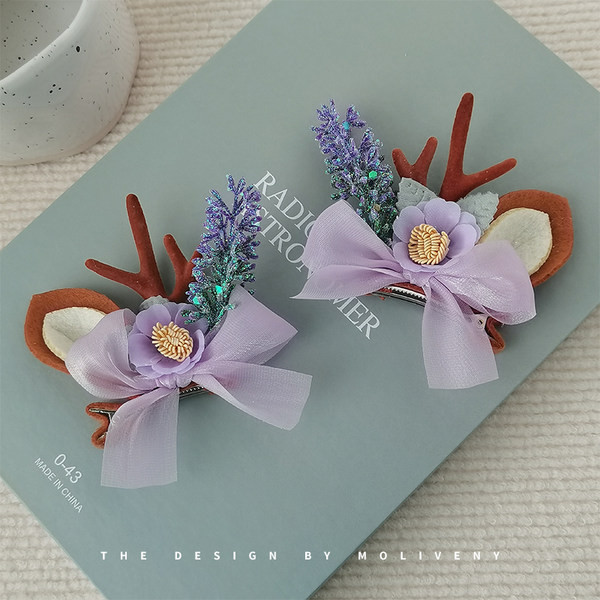 Дамска диадема и щипка с уши