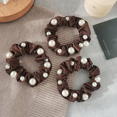Дамски ластик за коса с декоративни перли