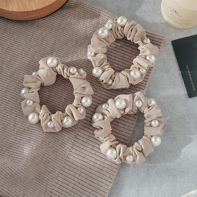 Дамски ластик за коса с декоративни перли