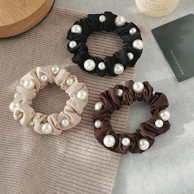 Дамски ластик за коса с декоративни перли