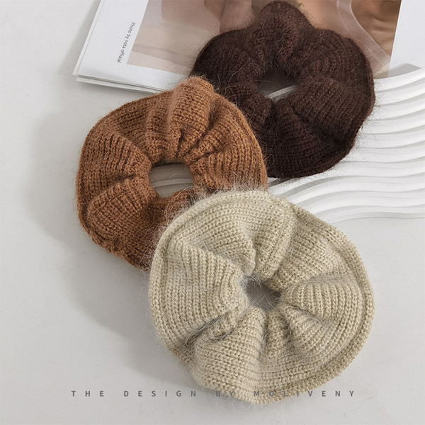 Дамски плетен ластик за коса 