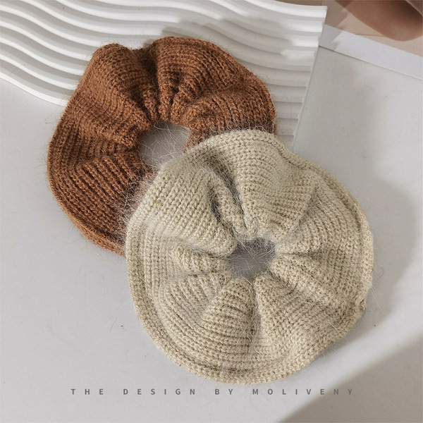 Дамски плетен ластик за коса 