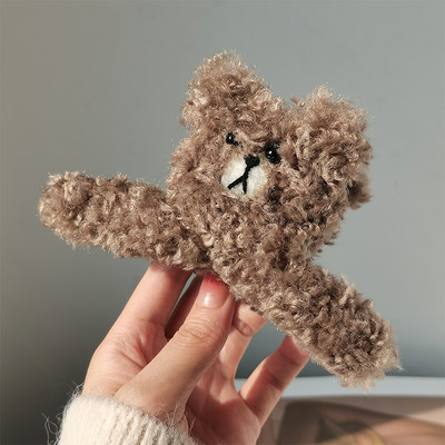 Дамска плюшена шнола за коса