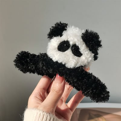 Дамска плюшена шнола за коса