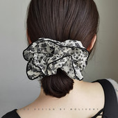 Дамски ластик за коса с флорални мотиви