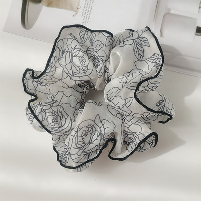 Дамски ластик за коса с флорални мотиви