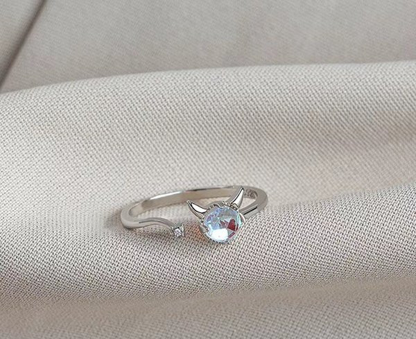 Ежедневен дамски пръстен с камък