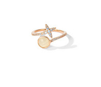 Ежедневен дамски пръстен с перли и декоративни камъни