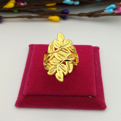 Регулируем дамски пръстен с флорален мотив