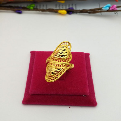 Регулируем дамски пръстен с флорален мотив