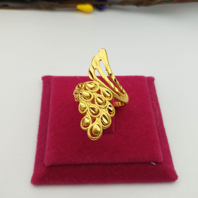 Регулируем дамски пръстен с флорален мотив