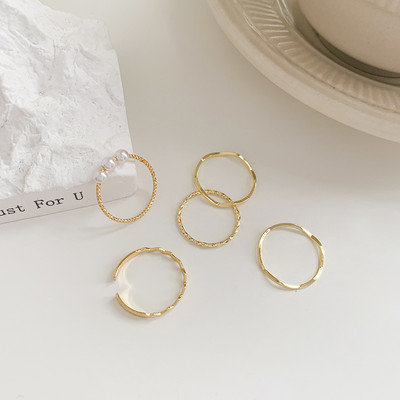 Дамски ежедневен пръстен с перли