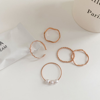 Дамски ежедневен пръстен с перли