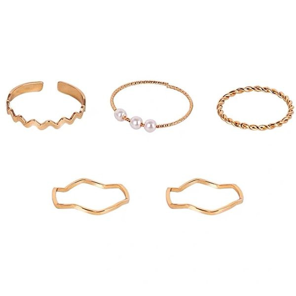 Дамски ежедневен пръстен с перли