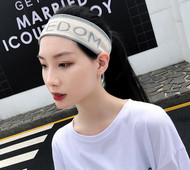 Спортна лента за коса с надпис