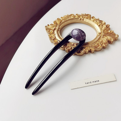 Дамски аксесоар за коса с камък