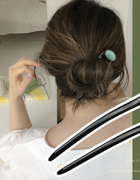 Дамски аксесоар за коса с камък