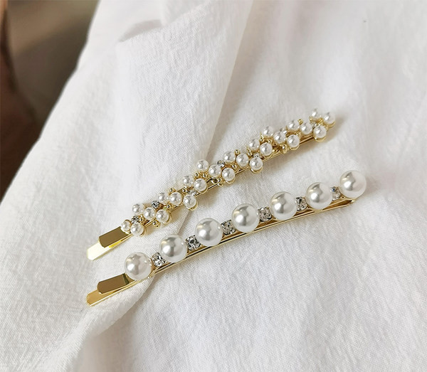 Дамска щипка за коса с перли