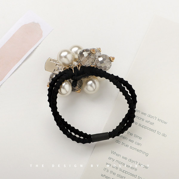 Дамски ластик - за коса с перли