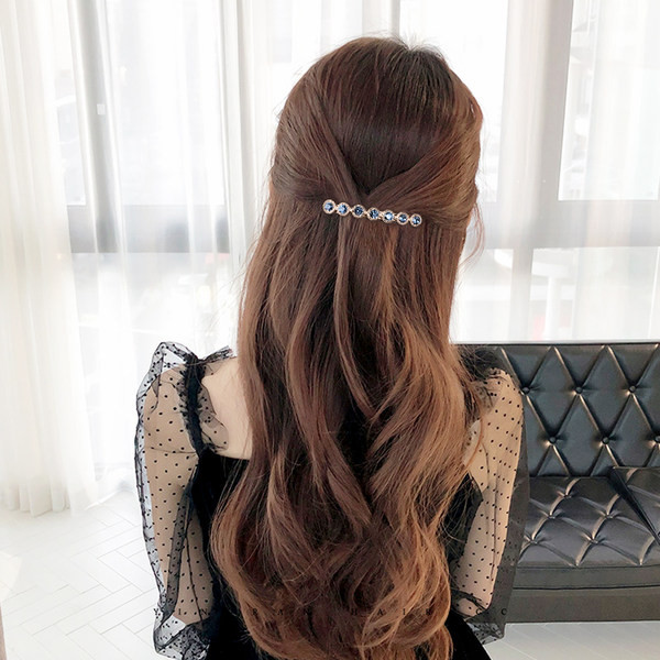 Модерна дамска фиба с камъни за коса