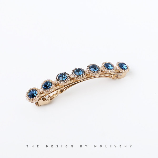 Модерна дамска фиба с камъни за коса