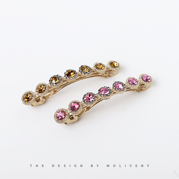 Модерна дамска фиба с камъни за коса