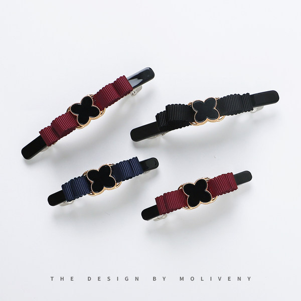 Дамска щипка за коса с принт детелина 