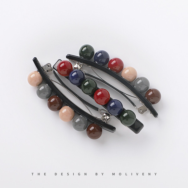 Дамски щипки за коса с мъниста