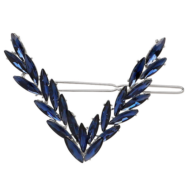 V-образна дамска щипка с камъни