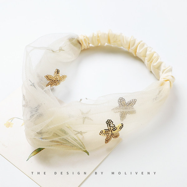 Дамска диадема за коса с флорални мотиви 