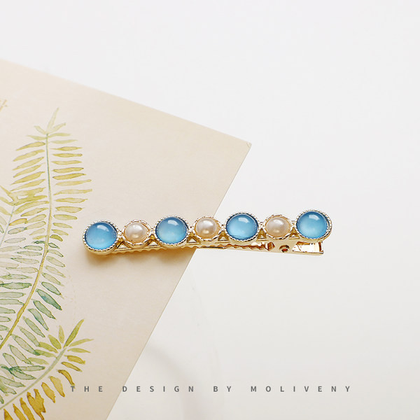 Дамска фиба - за коса с перли 