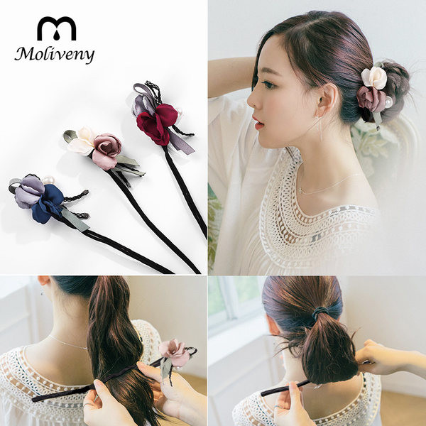 Дамски аксесоар за коса с флорален мотив