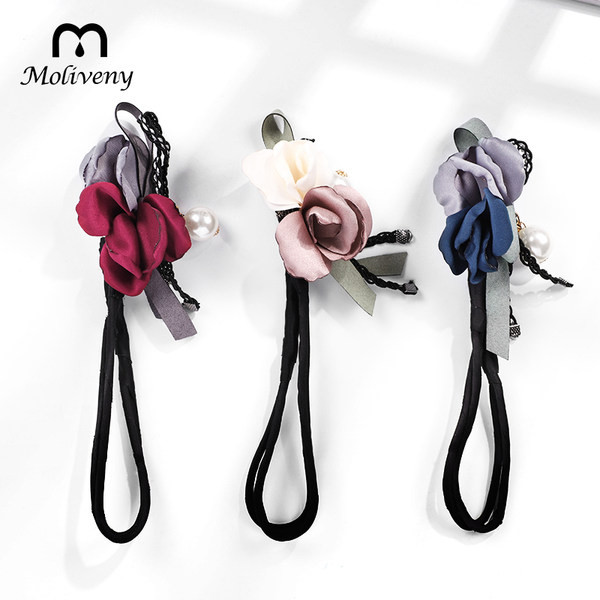 Дамски аксесоар за коса с флорален мотив