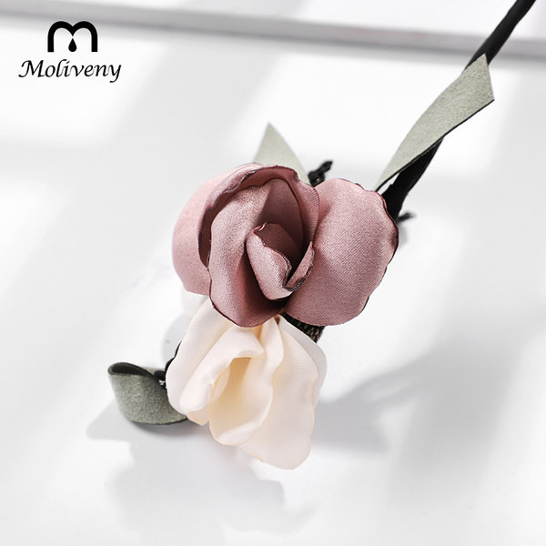 Дамски аксесоар за коса с флорален мотив