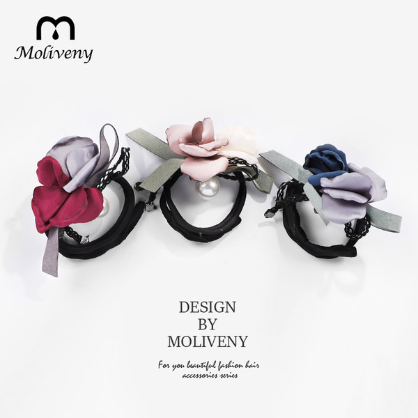 Дамски аксесоар за коса с флорален мотив