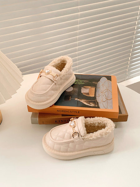 Неплъзгащи се поларни обувки с метални елементи