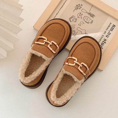 Детски зимни - обувки с катарама 