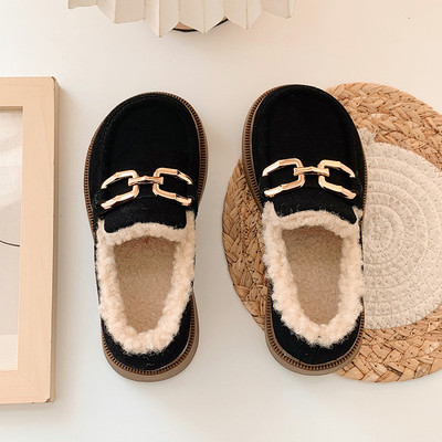 Детски зимни - обувки с катарама 