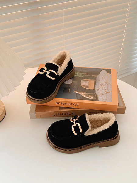 Детски зимни - обувки с катарама 