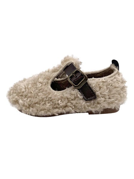 Детски плюшени обувки за момиче