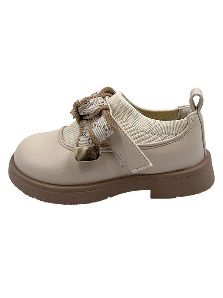 Vaikiški batai mergaitėms iš eko odos su kaspinu