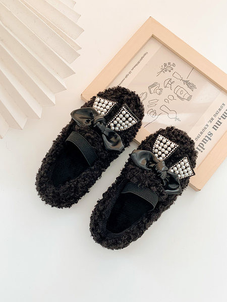 Детски зимни обувки за момичета с камъни