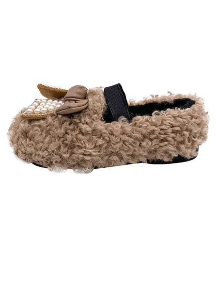 Детски зимни обувки за момичета с камъни