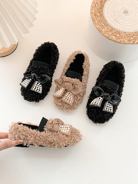 Детски зимни обувки за момичета с камъни