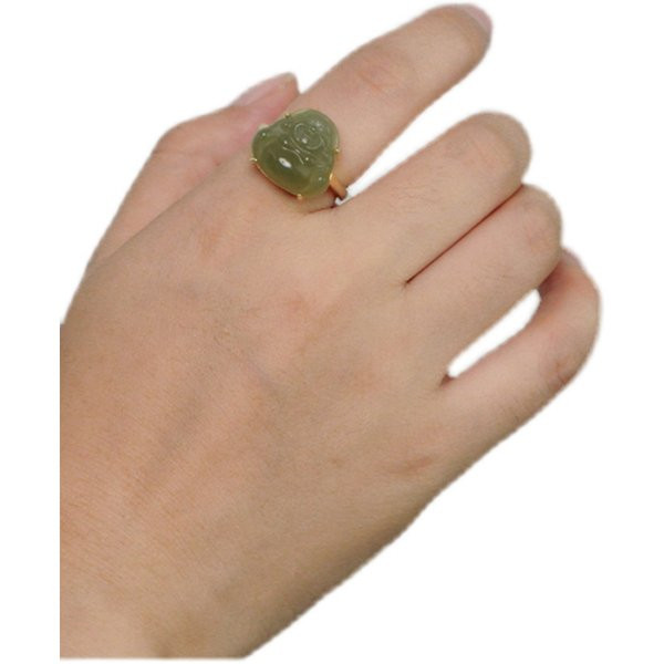 Дамски пръстен в златист цвят с 3D-елемент