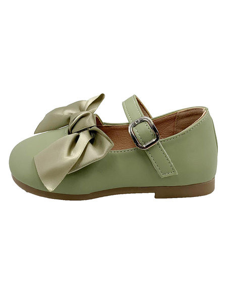 Детски обувки за момичета с панделка и катарама