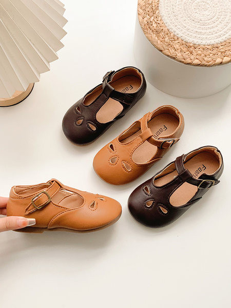 Детско ретро кожени обувки 