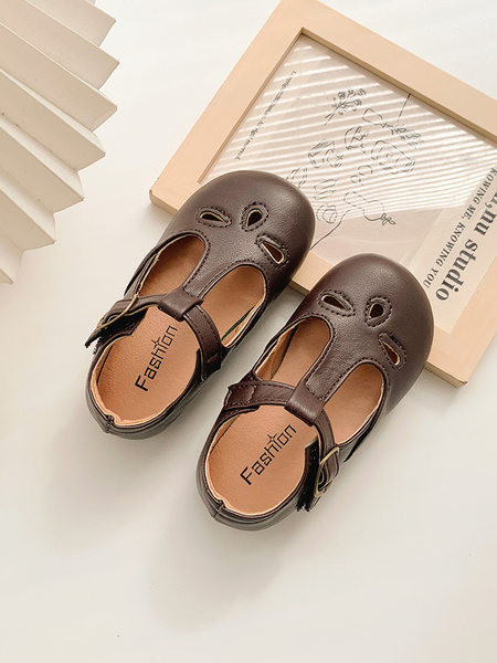 Детско ретро кожени обувки 